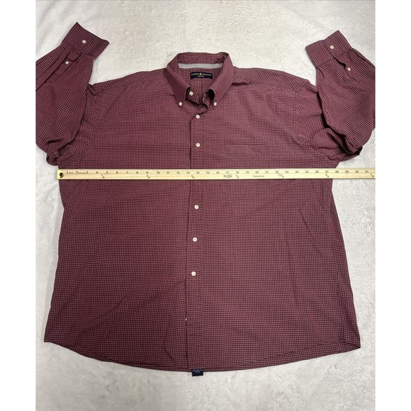 Vintage Y2K Tommy Hilfiger Red Check Plaid Button Down Shirt Men's Size Large - Picture 6 of 9
